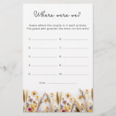 Wildflower Floral waar waren we Vrijgezellenfeest (Voorkant)