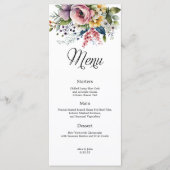 Wildflower Floral Wedding Menu (Voorkant)