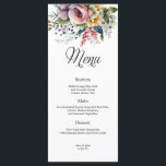 Wildflower Floral Wedding Menu<br><div class="desc">Dit elegante Wild Flower Floral Wedding Menu is de perfecte manier om een vleugje romance toe te voegen aan uw speciale dag. Met een prachtig Wild Flower Floral-ontwerp, is dit menu zeker een aanvulling op elk huwelijksthema. Elk menu is zorgvuldig gemaakt om uw menu-items op een stijlvolle en verfijnde manier...</div>