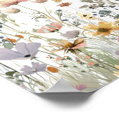 Wildflower Floral Wedding Welcome Sign Poster (Hoek)