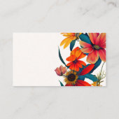 Wildflower Flourish Calling Card Visitekaartje (Achterkant)