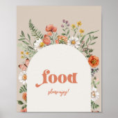 Wildflower Food Party teken Poster (Voorkant)