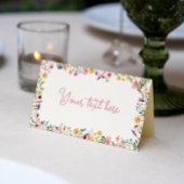Wildflower Food Tent Place Card Plaatskaartje