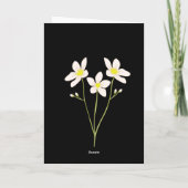 Wildflower Forest 13e Jubileum voor man Kaart (Achterkant)