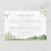 Wildflower Forest Berg Trouwgegevens Informatiekaartje (Voorkant)