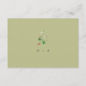 Wildflower Forest Berg Trouwgegevens Informatiekaartje (Achterkant)