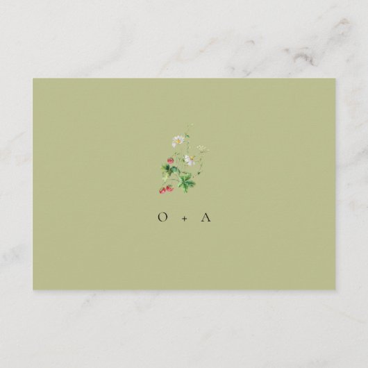 Wildflower Forest Berg Trouwgegevens Informatiekaartje (Achterkant)