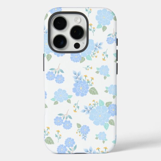 Wildflower Forget Me Not Floral iPhone hoesje (Achterkant)