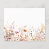 Wildflower foto boog afstudeerfeest uitnodiging (Achterkant)