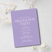 Wildflower foto eenvoudig meisje afstudeerfeest kaart