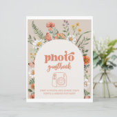 Wildflower Foto Gastboek Teken (Staand voorkant)