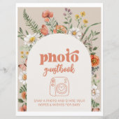 Wildflower Foto Gastboek Teken (Voorkant)