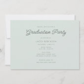 Wildflower Foto Meisje Middelbare School Afstudeer Kaart (Achterkant)