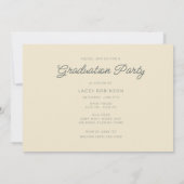 Wildflower Foto Meisje Middelbare School Afstudeer Kaart (Achterkant)