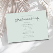 Wildflower Foto Meisje Middelbare School Afstudeer Kaart