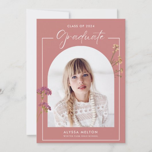 Wildflower Foto Middelbare School Afstudeerfeest (Voorkant)