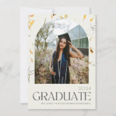 Wildflower Foto Middelbare School Afstudeerfeest Aankondiging (Voorkant)