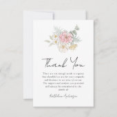 Wildflower foto sympathie begrafenis bedankkaart (Voorkant)