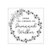 Wildflower Frame Calligraphy From the Library of Rubberstempel (Afrduk)