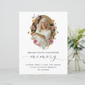 Wildflower Funeral Share a Memory Sign (Staand voorkant)