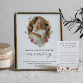 Wildflower Funeral Share a Memory Sign Advieskaart