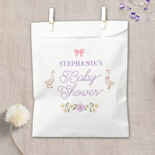 Wildflower ganzen Waterverf Baby shower Bedankzakje