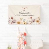 Wildflower Garden Baby shower Banner (Insitu)