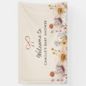 Wildflower Garden Baby shower Banner (Verticaal)