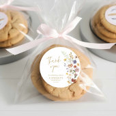 Wildflower Garden Bedankt Ronde Sticker