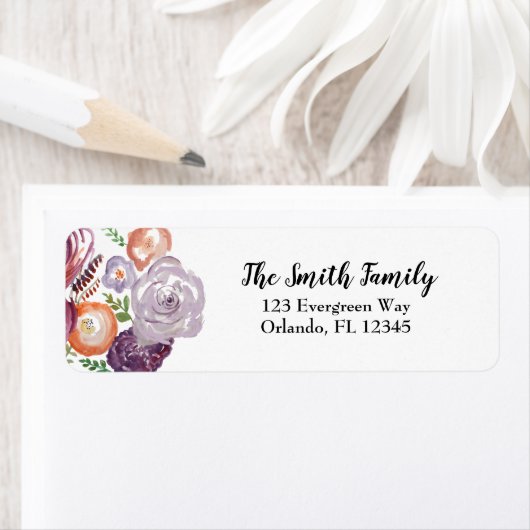 Wildflower Garden Bloemenschilderij Etiket (Insitu)