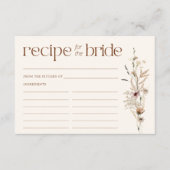 Wildflower Garden Blooms Advies voor de bruid Informatiekaartje (Voorkant)