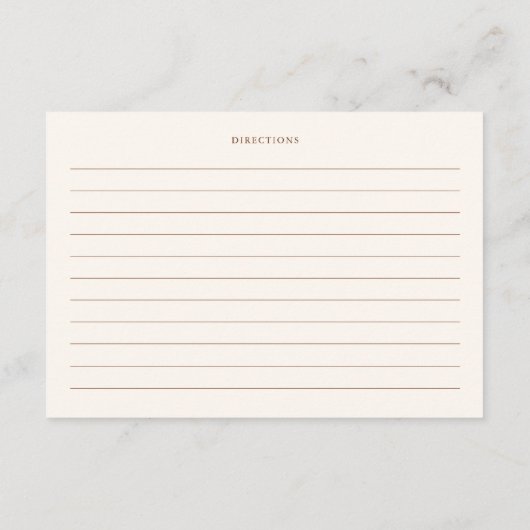 Wildflower Garden Blooms Advies voor de bruid Informatiekaartje (Achterkant)