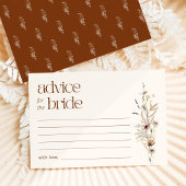 Wildflower Garden Blooms Advies voor de bruid Informatiekaartje