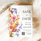 Wildflower Garden Boho Floral Elegante bruiloft Save The Date