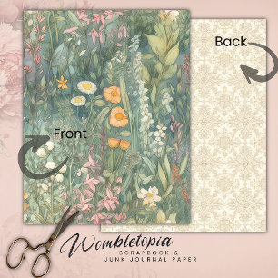 Wildflower Garden Botanical Junk Journal