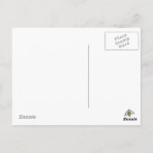 Wildflower Garden Botanische Waterverf Art Bees Briefkaart (Achterkant)