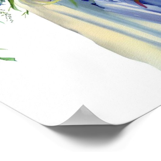 Wildflower Garden, bruids Cascading Bouquet 1, Poster (Hoek)