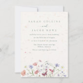 Wildflower Garden bruiloft uitnodiging (Voorkant)