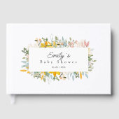 Wildflower Garden Charm | Baby Shower Gastenboek (Voorkant)