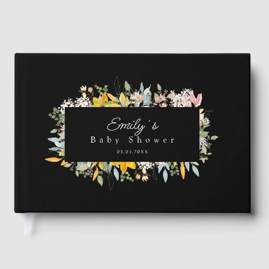 Wildflower Garden Charm | Baby Shower Gastenboek (Voorkant)