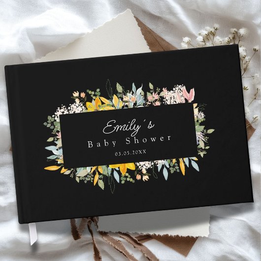 Wildflower Garden Charm | Baby Shower Gastenboek