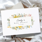 Wildflower Garden Charm | Baby Shower Gastenboek