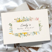 Wildflower Garden Charm | Baby Shower Gastenboek