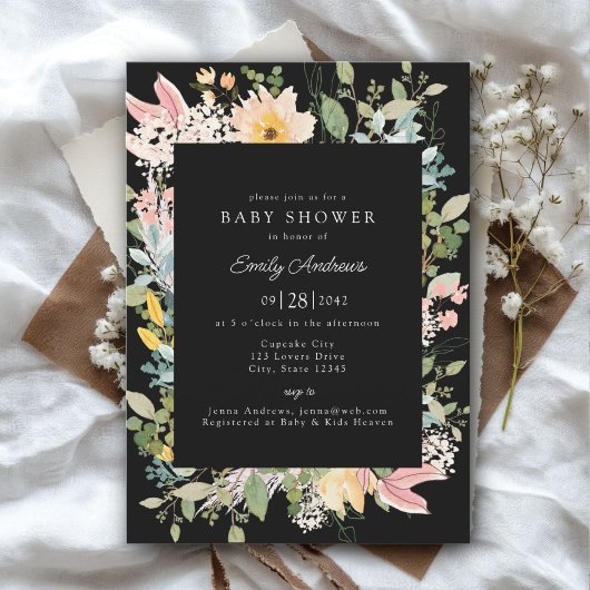 Wildflower Garden Charm | Baby Shower Kaart