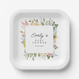 Wildflower Garden Charm | Baby shower papier Bord