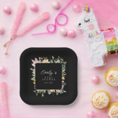 Wildflower Garden Charm | Baby shower papier Bord (Feest)