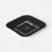 Wildflower Garden Charm | Baby shower papier Bord (Gebogen)