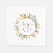 Wildflower Garden Charm | Baby shower Welkom Servet (Voorkant)