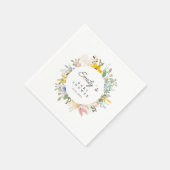 Wildflower Garden Charm | Baby shower Welkom Servet (Hoek)