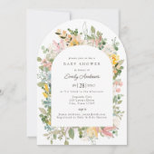Wildflower Garden Charm | uitnodiging tot baby sho (Voorkant)